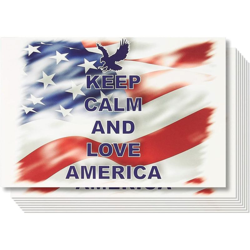Best Paper Greetings 40-Pack American Postcards Keep Calm and Love America Patriotic Post Cards Bulk Set 4x6 in, 1 of 6