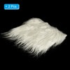 Unique Bargains DIY Crafts Halloween Gnome Beard Plush Fluffy Faux Fur Fabric Square Patches - 3 of 4