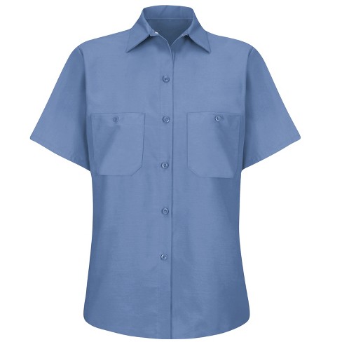 Red Kap Women's Industrial Work Shirt, Petrol Blue - L