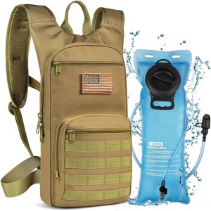 Tactical Hydration Backpack with TPU Water Bladder, Molle Compatible Lightweight Pack for Outdoor Activities - 1 of 4