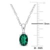 EVERLY JEWELRY | Sterling Silver Gemstone Pendant with Chain – Multiple Stone Options - 3 of 4