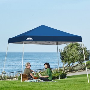 EAGLE PEAK Slant Leg Pop-up Canopy Tent Easy One Person Setup Instant Outdoor Beach Canopy Folding Portable Sports Shelter - 1 of 4