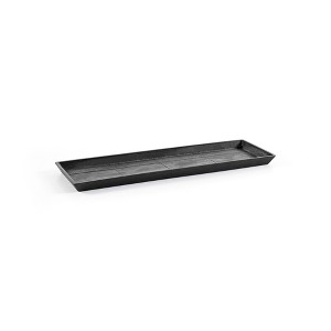 Ecopots Indoor/Outdoor Modern Plastic Rectangular Bruges Flower Pot Planter Saucer - 1 of 4