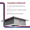 DuraVent 6DP-CS11 6" Galvanized Square Steel Ceiling Support Box and Trim Collar - 4 of 4
