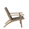 New Classic Furniture,Radius Wood and Wicker Patio Side Chair in Gray (Set of 2) - 4 of 4
