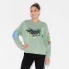 Women's Wicked Fleece Graphic Pullover Sweatshirt - Sage Green - 2 of 3