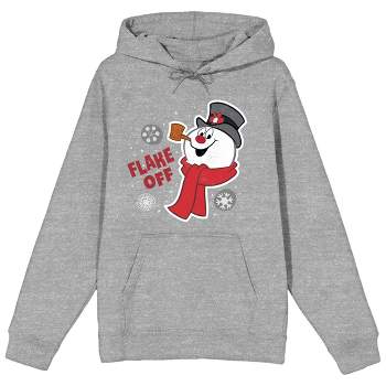 Frosty the Snowman Flake Off! Men's Athletic Heather Graphic Hoodie