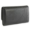 Disney Wallet, Foldover, Cinderella Carriage Silver Enamel Black Vegan Leather - 2 of 4