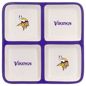 NFL Minnesota Vikings 4-Section Square Tray - 1 of 2