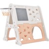 5-in-1 Toddler Climber Basketball Hoop Set Climber Playset with Building Block Baseplates Whiteboard Tunnel Xmas Gifts for Boys Girls - 4 of 4