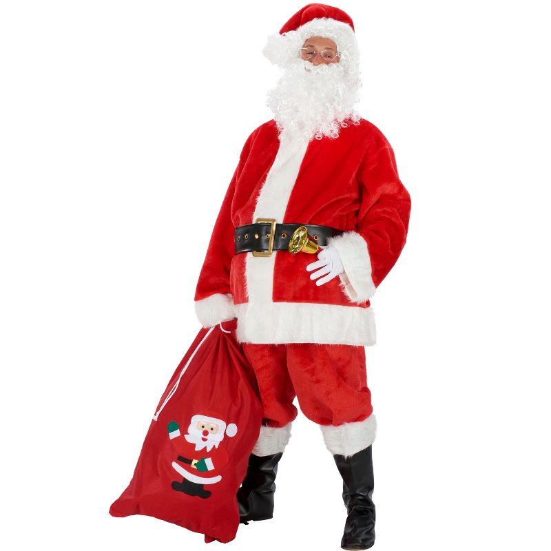 Deluxe Plush Santa Costume, 2 of 4