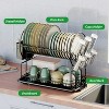 LunaLulinlk Dish Drying Rack, 2-Tier Dish Racks for Kitchen Counter with Drainboard - 4 of 4