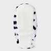 Women's Holiday Cow with 3D Santa Hat Christmas Faux Fur Slipper Socks with Grippers - Wondershop™ Red M/L - 4 of 4