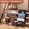 MOEPISY  3-in-1 Adjustable Multi-Guitar Stand & Record Player Stand with Storage Shelf for Acoustic/Electric Guitars & Bass - 2 of 4