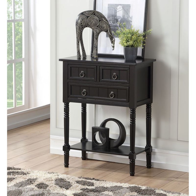 Kendra 3 Drawer Hall Table with Shelf - Breighton Home, 3 of 11