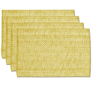 Two Tone Cotton Woven 13x19 Placemat Sets by Sweet Home Collection® - 1 of 4