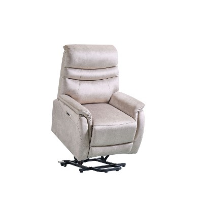 Lirago Electric Lift Recliner Chair with Premium Leather-Remote Control Full Body Support for Elderly & Mobility Limited 28.7"W * 34.2"D * 41.7"H