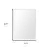HomeRoots 42" White Framed Bathroom Vanity Mirror - 3 of 4