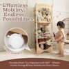 Wooden Toy Storage Rack – Stuffed Animal Organizer With 360° Swivel Wheels, Large Plush Storage Holder For Kids And Toddler Room - 2 of 4