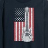 Men's - Instant Message - USA Flag Guitar Long Sleeve Graphic T-Shirt - 2 of 4