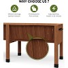 Elevated Wood Planter Box Stand for Backyard, Outdoor Planter Box with Storage Shelf,Herb Planter,for Backyard, Patio - 3 of 4