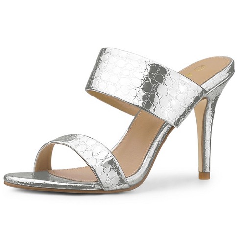 Silver slides for discount women