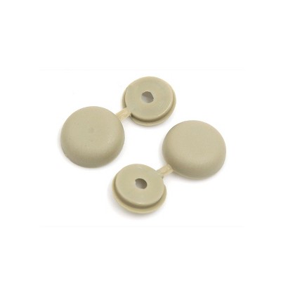 Unique Bargains Hinged Screw Cover Folding Caps for Car Home Furniture Decor 1.6" Beige 20 Pcs