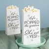Big Dot of Happiness He Popped the Question She Said Yes Popcorn Bags, Party Favor Snack Treats, Free-Standing Individual White Paper Bags - 25 Count - 3 of 4
