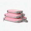 Anna-Kaci 3-Piece Compression Packing Cube Set with Zipper Closure and Carry Handles Design - 3 of 4