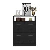 NicBex Modern Wooden Dresser with 3 Spacious Drawers and 1 Door Minimalist Closet Storage for Bedroom, Living Room, Hallway - 3 of 4
