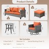XIZZI Modular Outdoor Swivel Sectional Sofa Set, UV-Resistant Modular Lounge Set w/ Swivel Chairs, Side Table & Optional 3-Seat Sofa, Ottoman, Firepit - 2 of 4