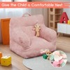 23x23x21in Kids Velvet Foam Sofa - Playful Portable Lounge Chair for Reading & Napping - All Ages Bean Bag Couch - 4 of 4