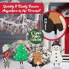 SCS Direct Christmas Characters Set Metal Yard Signs, 4pc Different Large Outdoor Xmas Decorations - Includes Four 6" Stakes, Winter Holiday Decor - 2 of 4