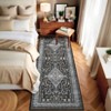 Non Slip Machine Washable Runners Ultra Thin Indoor Foldable Print Carpet Vintage Retro Floral Medallion Floor Cover - 3 of 4