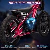 24V Electric Dirt Bike, 250w Electric Motorcycle, 16 Inch Electric Balance Bike for Ages 6-12, Up to 15.53MPH & 3 Speed Settings - 2 of 4