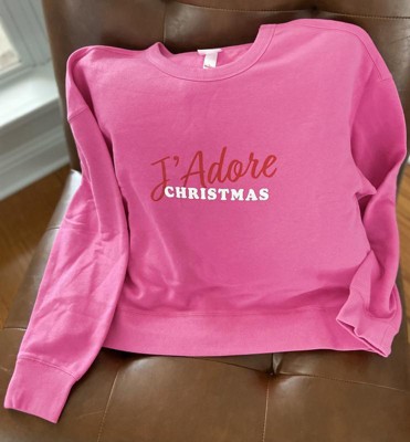 Women's J'adore Christmas Matching Family Sweatshirt - Wondershop™ Pink :  Target