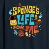 Men's - Spongebob Squarepants - Spongebob: The Search For Squarepants Sponges Life For Me Long Sleeve Graphic T-Shirt - 2 of 4