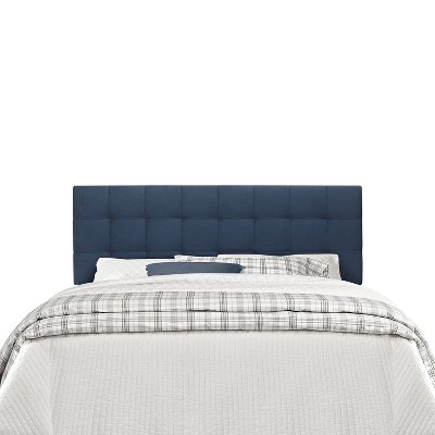 Full/Queen Delaney Velvet Upholstered Headboard Blue - Hillsdale Furniture