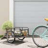 VidaXL Bike Trailer 51.2"x28.7"x19.1" Steel Black - 3 of 4