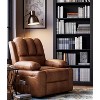 22" Recliner Chair for Adults, Manual Recliner with Cup Holders and Side Pockets, PU Leather Single Sofa with Ergonomic Design - 2 of 4