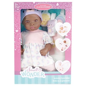 Madame Alexander 14'' Small Wonder Dark Skin Tone Baby Doll Activity Gym - 1 of 4