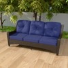 EAGLE PEAK Azure Bay 3 Seat Outdoor Wicker Patio Sofa, Weather Resistant Rattan Sofa, Deep seats - 2 of 4