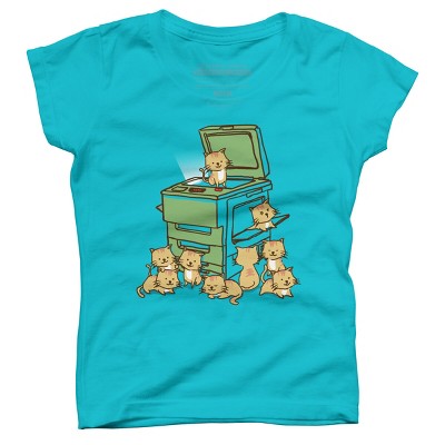 Girl's Design By Humans Copycat By radiomode T-Shirt
