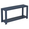 TIRAMISUBEST Minimalist Console Table with Spacious Open Storage Shelf, American Design Display Sofa Table - 4 of 4