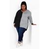 Avenue Women's Plus Size Splice It Sweater - image 4 of 4