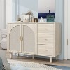 2 Door 3 Drawer Cabinet, Suitable for Bedroom, Living Room, Study - 2 of 4