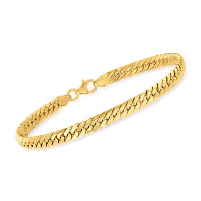 Ross-Simons Italian 14kt Yellow Gold Cuban-Link Bracelet