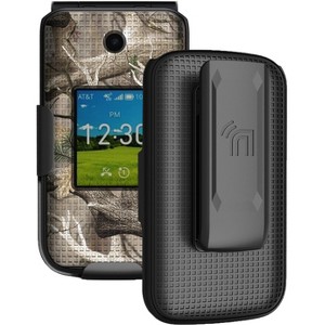 Nakedcellphone Combo for AT&T Cingular Flex 2 / Cricket Debut Flex Flip Phone - Hard Case and Belt Clip Holster - 1 of 4