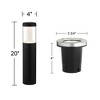 John Timberland Tera 4-Piece Black LED Bollards and In-Ground Light Set - 4 of 4