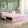 Twin Upholstered L-Shaped Daybed with Pop-Up Trundle - Converts to King Size, No Box Spring Needed & 400lb Capacity - 3 of 4